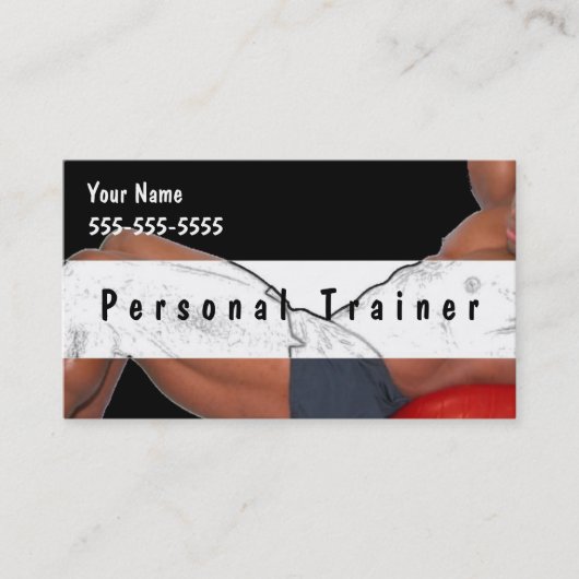 Persoonlijke trainer visitekaartje (Voorkant)