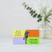 Persoonlijke trainer visitekaartje (Staand voorkant)