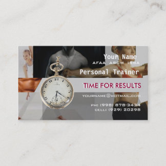 Persoonlijke trainer visitekaartje