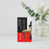 Persoonlijke trainer visitekaartje (Staand voorkant)