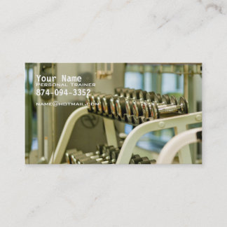 Persoonlijke trainer visitekaartje