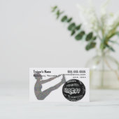 Persoonlijke trainer visitekaartje (Staand voorkant)