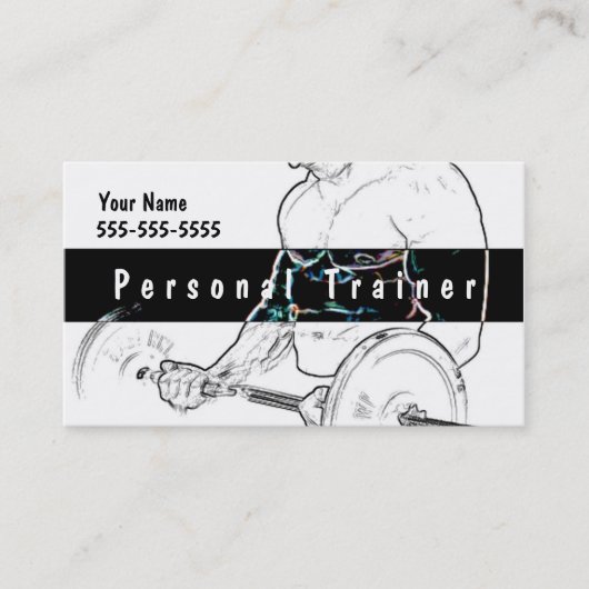 Persoonlijke trainer visitekaartje (Voorkant)