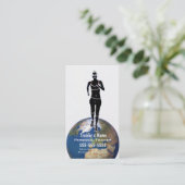 Persoonlijke trainer visitekaartje (Staand voorkant)