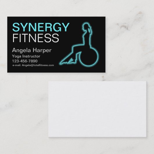 Persoonlijke trainer visitekaartje (Voorkant / Achterkant)