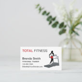 Persoonlijke trainer visitekaartje (Staand voorkant)