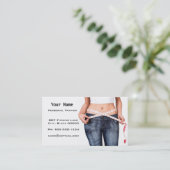 Persoonlijke trainer visitekaartje (Staand voorkant)