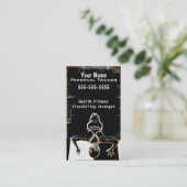 Persoonlijke trainer visitekaartje (Staand voorkant)