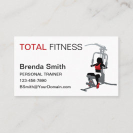 Persoonlijke trainer visitekaartje