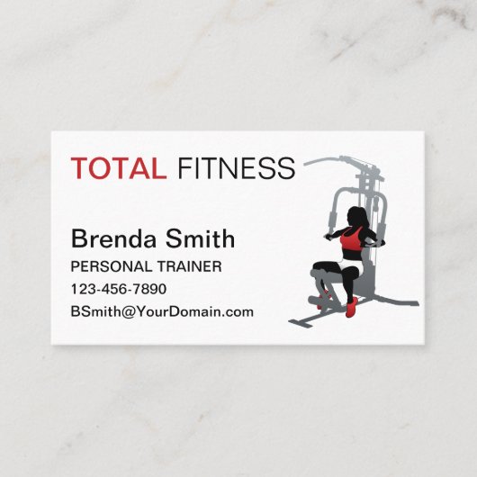 Persoonlijke trainer visitekaartje (Voorkant)