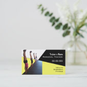 Persoonlijke trainer visitekaartje (Staand voorkant)