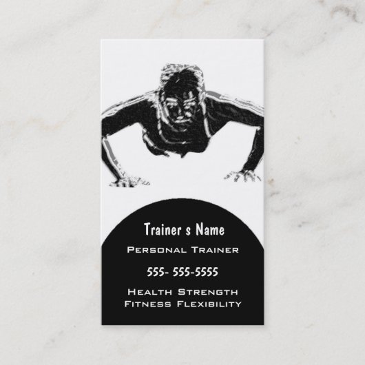 Persoonlijke trainer visitekaartje (Voorkant)