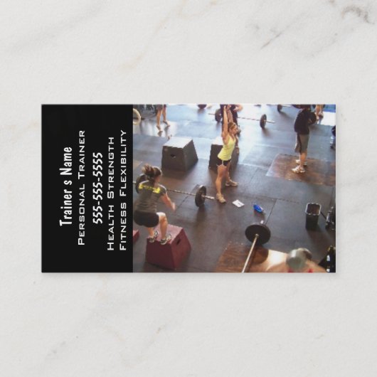 Persoonlijke trainer visitekaartje (Voorkant)