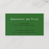 Persoonlijke trainer visitekaartje (Achterkant)