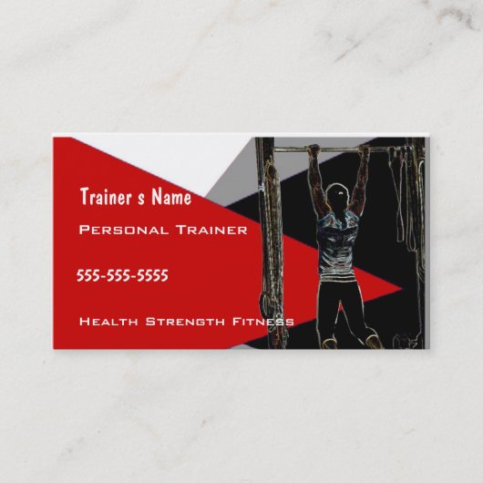 Persoonlijke trainer visitekaartje (Voorkant)
