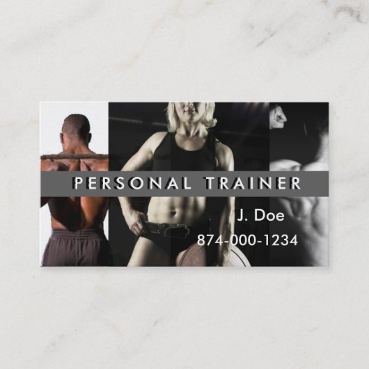 Persoonlijke trainer visitekaartje (Voorkant)