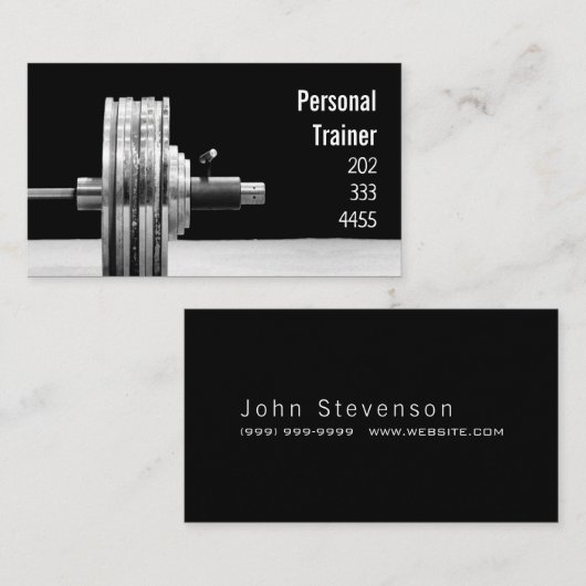 Persoonlijke trainer visitekaartje (Voorkant / Achterkant)