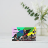 Persoonlijke trainer visitekaartje (Staand voorkant)