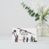 Persoonlijke trainer visitekaartje (Staand voorkant)