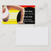 Persoonlijke trainer visitekaartje (Voorkant / Achterkant)