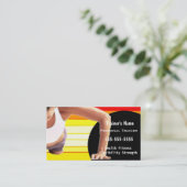 Persoonlijke trainer visitekaartje (Staand voorkant)