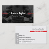 Persoonlijke trainer voor moderne fitness visitekaartje (Voorkant / Achterkant)