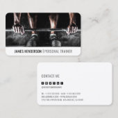 Persoonlijke trainer voor moderne sociale media visitekaartje (Voorkant / Achterkant)