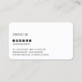 Persoonlijke trainer voor moderne sociale media visitekaartje (Achterkant)