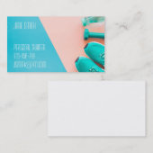 Persoonlijke trainer vrouw Freelance Fitness Coach Visitekaartje (Voorkant / Achterkant)