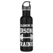 Persoonlijke trainer waterfles, persoonlijke naam waterfles (Voorkant)