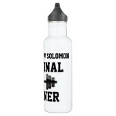 Persoonlijke trainer waterfles, persoonlijke naam waterfles  (Rechts)