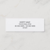 Persoonlijke trainer Website Merchandising Mini Visitekaartje (Achterkant)