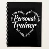 Persoonlijke trainer Word Cloud Planner (Voorkant)