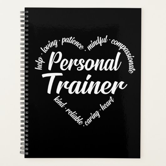 Persoonlijke trainer Word Cloud Planner (Voorkant)