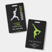 Persoonlijke Trainer, Yoga-instructeur Badge (Voor- en achterkant)