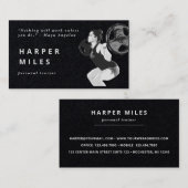 persoonlijke trainer zwart-wit visitekaartje (Voorkant / Achterkant)