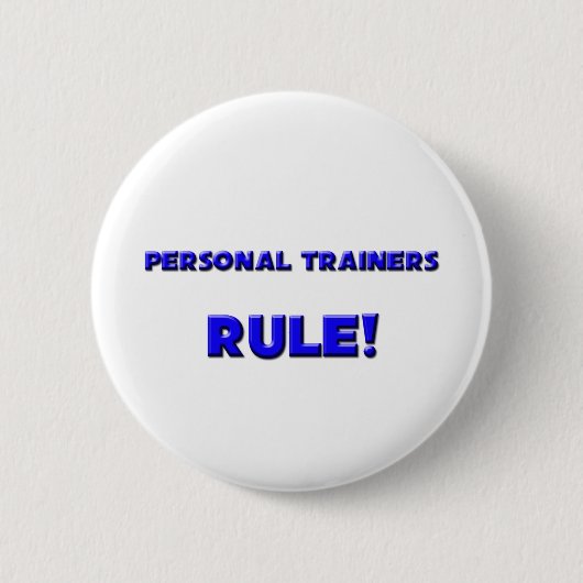 Persoonlijke trainersregel! ronde button 5,7 cm (Voorkant)