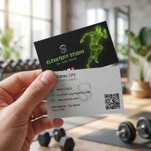 Persoonlijke Trainerszaak Black Green Visitekaartje