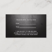 Persoonlijke training (afspraakkaart) afsprakenkaartje (Achterkant)