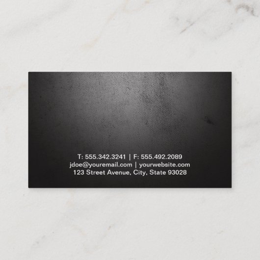 Persoonlijke Training Fitness Vrouw met Dumbbells Visitekaartje (Achterkant)