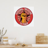 Persoonlijke training is kracht poster (Keuken)