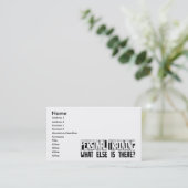 Persoonlijke training wat er nog meer is? visitekaartje (Staand voorkant)