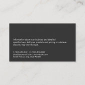 Persoonlijke trainingsapparatuur | Runner Visitekaartje (Achterkant)