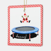 Persoonlijke Trampoline Turn  Keramisch Ornament (Links)