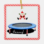 Persoonlijke Trampoline Turn  Keramisch Ornament (Voorkant)