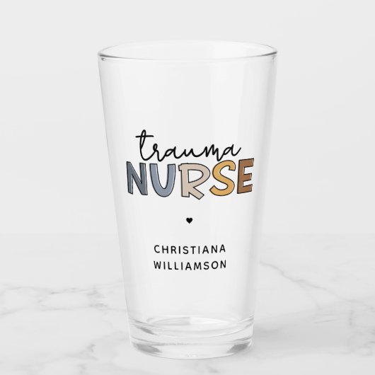 Persoonlijke trauma-zuster Trauma-zustende cadeaut Glas (Voorkant)