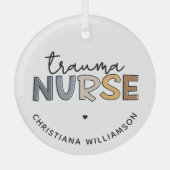Persoonlijke trauma-zuster Trauma-zustende cadeaut Glas Ornament (Voorkant)