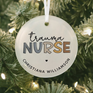 Persoonlijke trauma-zuster Trauma-zustende cadeaut Glas Ornament