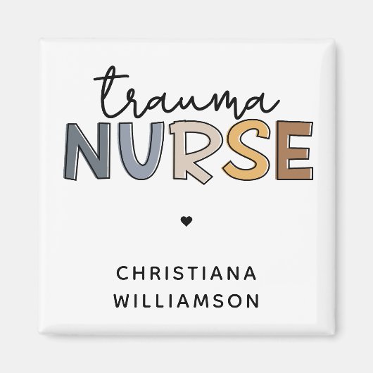 Persoonlijke trauma-zuster Trauma-zustende cadeaut Magneet (Voorkant)