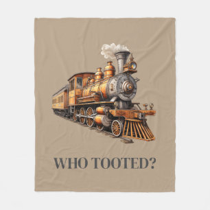 Persoonlijke Treinlocomotief Elke Kleur Fleece Deken